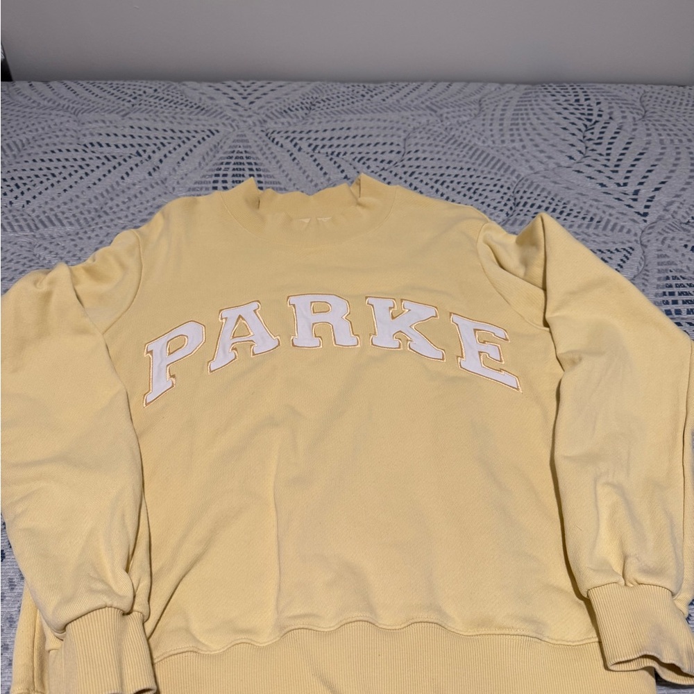 PARKE Yellow Mockneck Sweatshirt